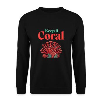 Aquarist - Unisex Sweatshirt - black - Front - Alina (178cm) & Michal (187cm)