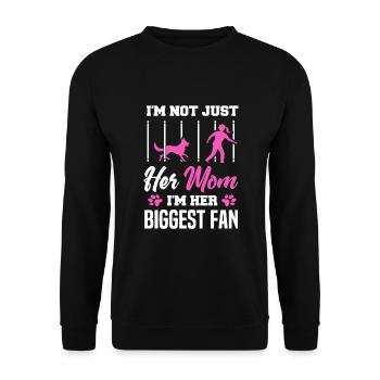 Canine Dog Agility - Unisex Sweatshirt - black - Front - Alina (178cm) & Michal (187cm)