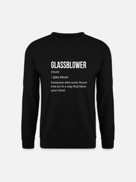 Glass blowing Glassblower - Unisex Pullover - Schwarz
