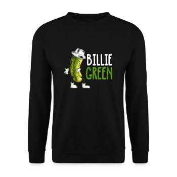 Cornichon drôle - Sweat-shirt Unisexe - noir - Devant - Alina (178cm) & Michal (187cm)