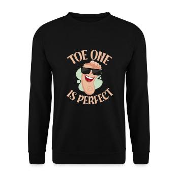 Toe amputee amputation - Unisex Sweatshirt - black - Front - Alina (178cm) & Michal (187cm)