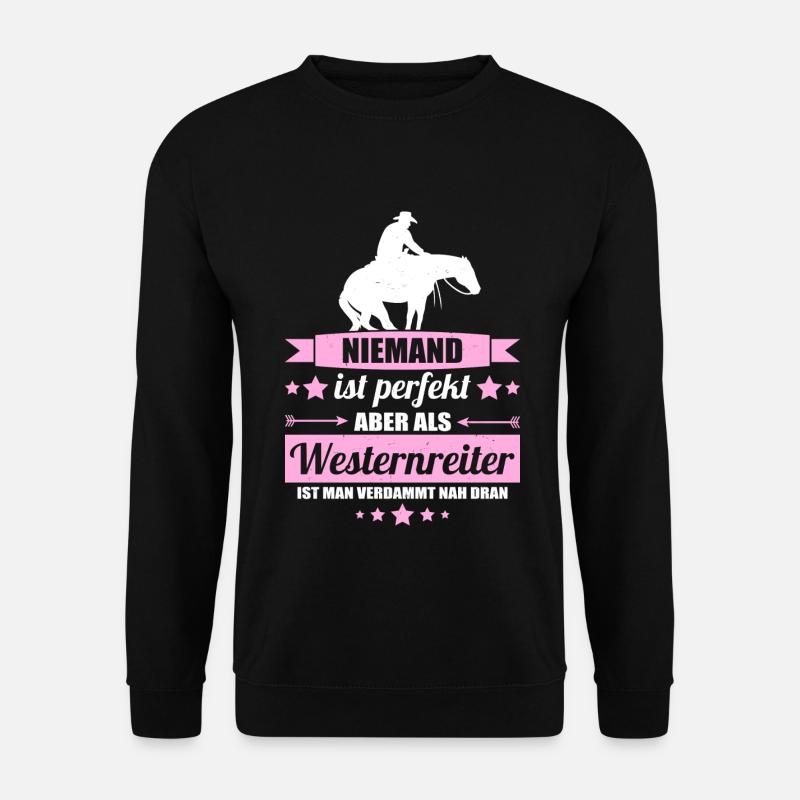 Westernreiter - Unisex Pullover - Schwarz