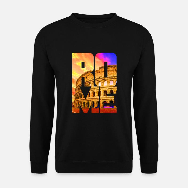 Rom Kolosseum - Unisex Pullover - Schwarz