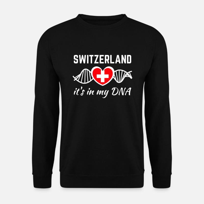 Suisse Drapeau suisse ADN - Sweat-shirt Unisexe - noir