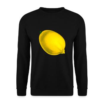 lemon - Unisex Sweatshirt - black - Front - Alina (178cm) & Michal (187cm)