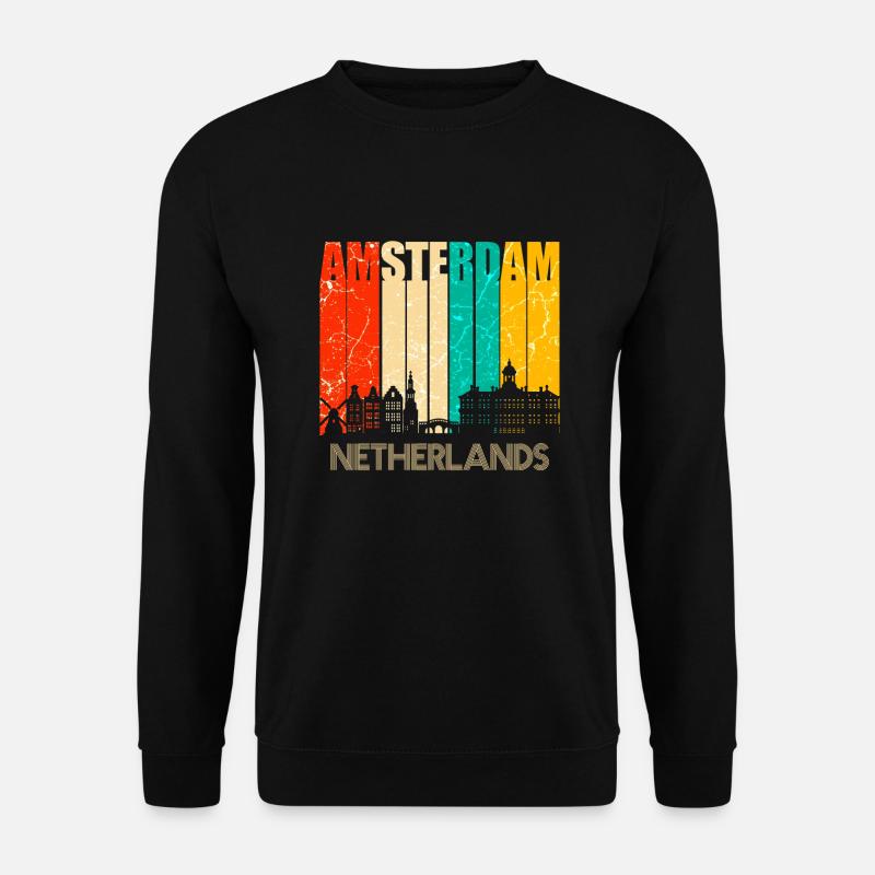 Amsterdam - Unisex Pullover - Schwarz