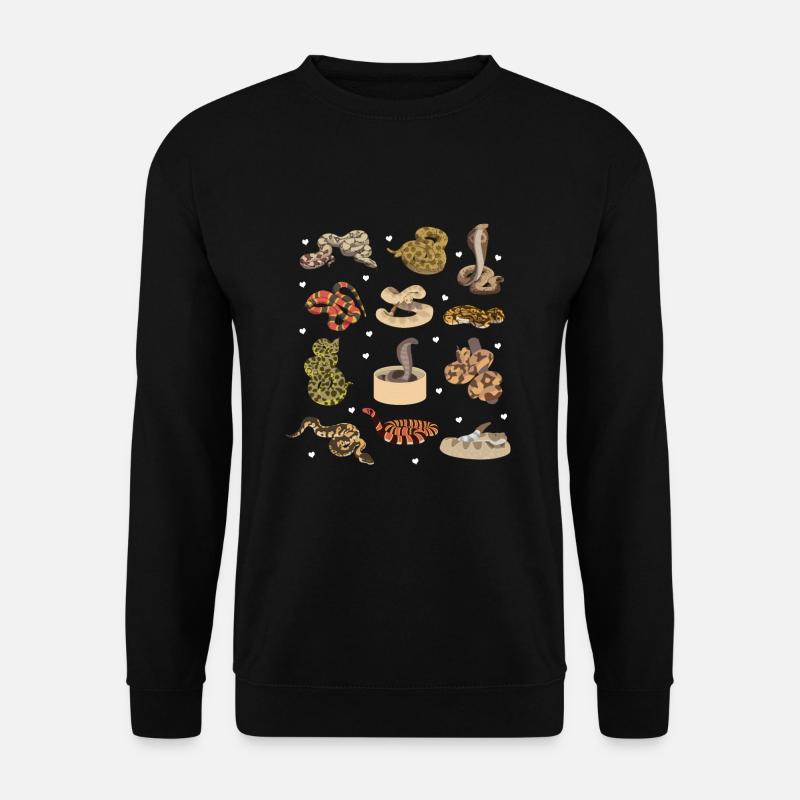 Schlangen - Unisex Pullover - Schwarz