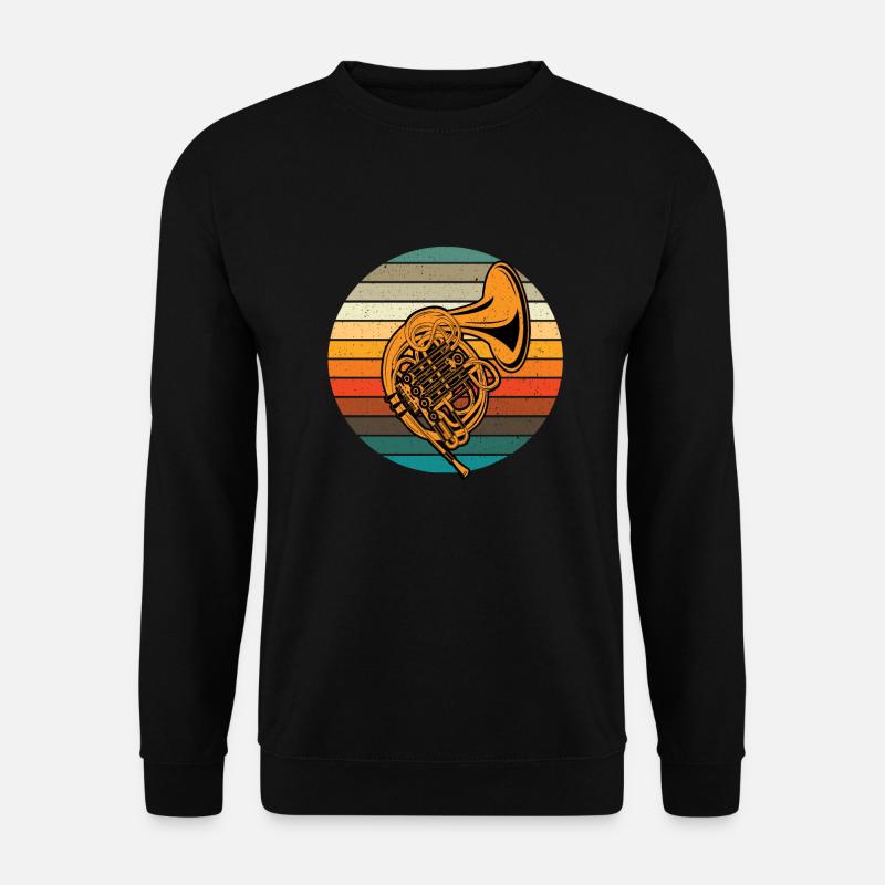 Horn - Unisex Pullover - Schwarz