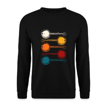banjo - Unisex Sweatshirt - black - Front - Alina (178cm) & Michal (187cm)