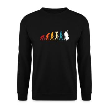 Contrebasse Evolution - Sweat-shirt Unisexe - noir - Devant - Alina (178cm) & Michal (187cm)