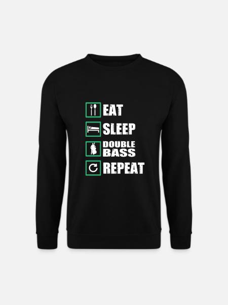 Kontrabass Geschenk - Unisex Pullover - Schwarz