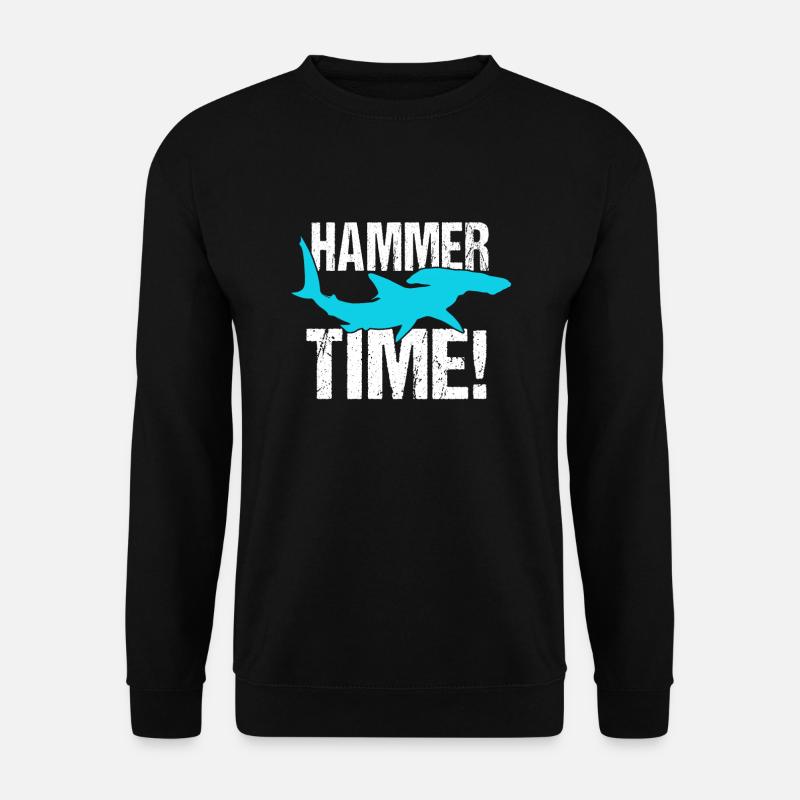 Hammerhead shark saying - Unisex Sweatshirt - black