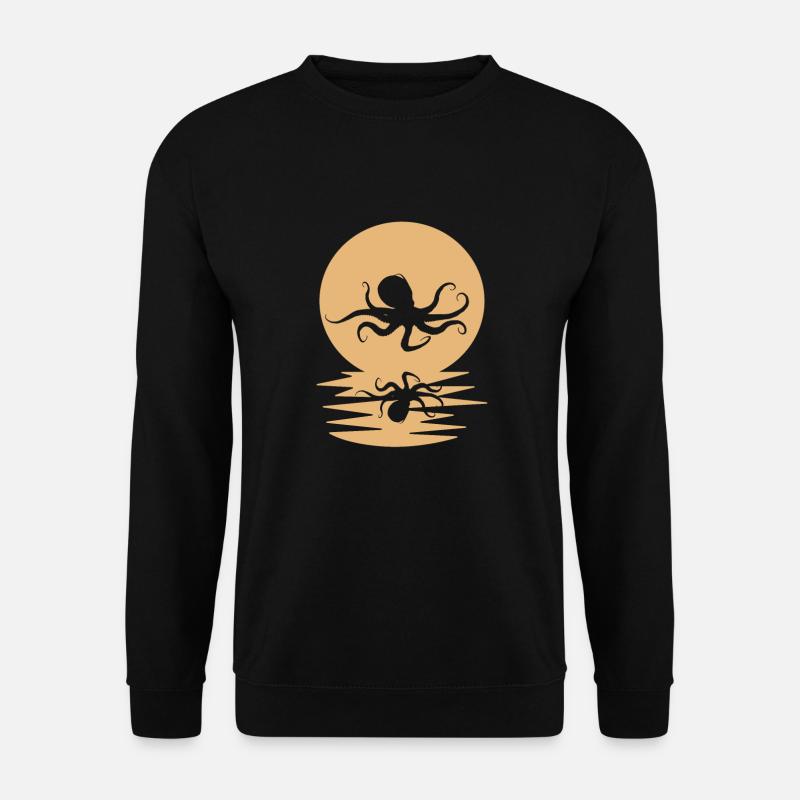 Oktopus - Unisex Pullover - Schwarz