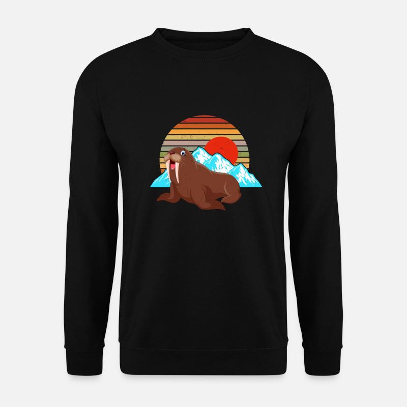 Walrus - Unisex Sweatshirt - black