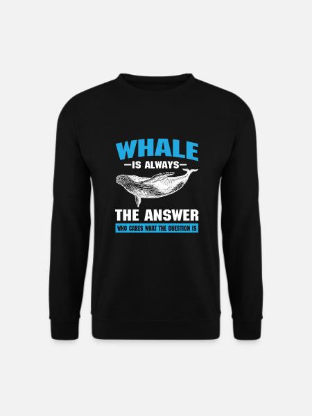 Wal Spruch - Unisex Pullover - Schwarz
