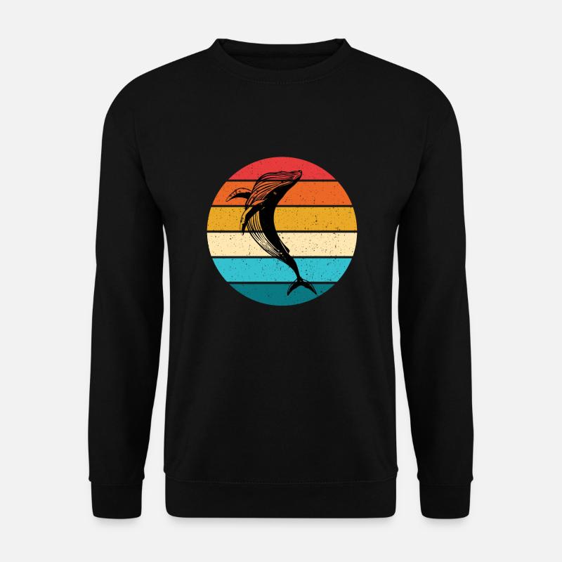 Wal - Unisex Pullover - Schwarz