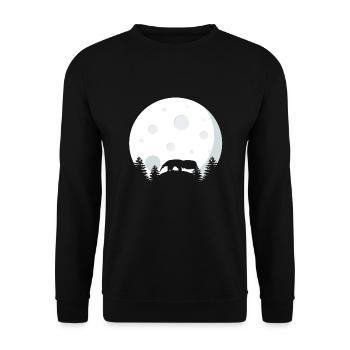 Fourmilière Avant la pleine lune - Sweat-shirt Unisexe - noir - Devant - Alina (178cm) & Michal (187cm)