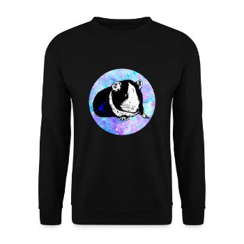 Cobaye - Sweat-shirt Unisexe - noir - Devant - Alina (178cm) & Michal (187cm)