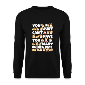 Cobayes - Sweat-shirt Unisexe - noir - Devant - Alina (178cm) & Michal (187cm)