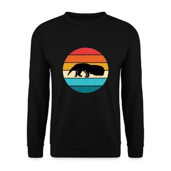 Anteater - Unisex Sweatshirt - black - Front - Alina (178cm) & Michal (187cm)