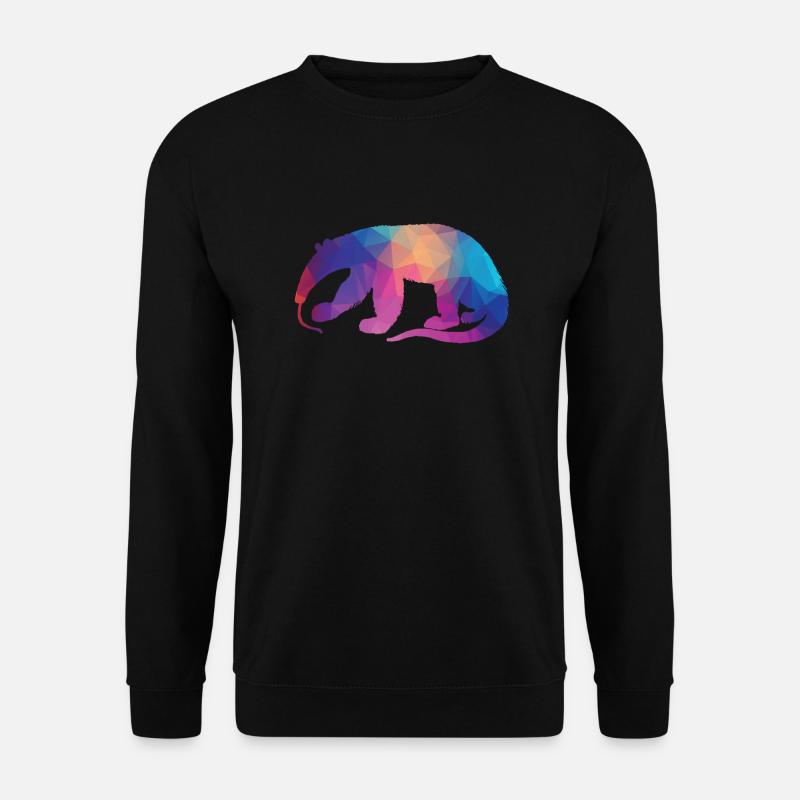 Ameisenbär Geometrisch - Unisex Pullover - Schwarz
