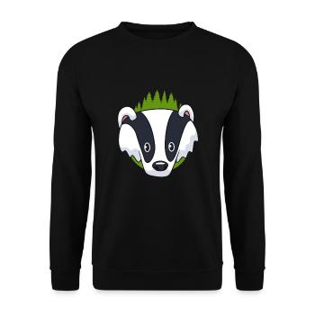 Roof - Unisex Sweatshirt - black - Front - Alina (178cm) & Michal (187cm)