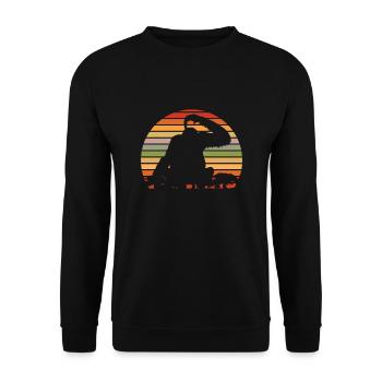 Ortang-Utan - Unisex Pullover - Schwarz - Vorne - Alina (178cm) & Michal (187cm)