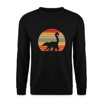 Nose bear - Unisex Sweatshirt - black - Front - Alina (178cm) & Michal (187cm)