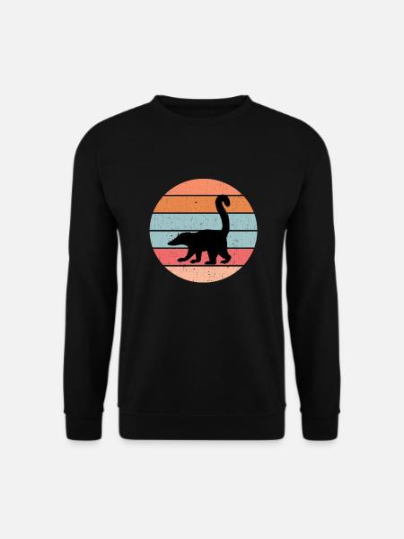 Nasenbär Silhouette - Unisex Pullover - Schwarz