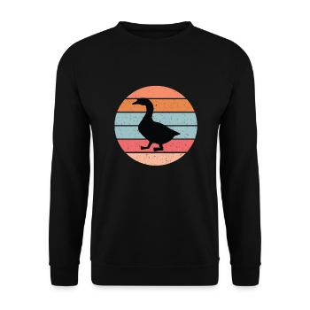 Canard - Sweat-shirt Unisexe - noir - Devant - Alina (178cm) & Michal (187cm)