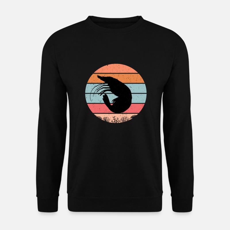 Garnele - Unisex Pullover - Schwarz