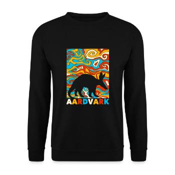 Ground pig - Unisex Sweatshirt - black - Front - Alina (178cm) & Michal (187cm)