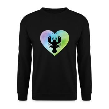 crayfish - Unisex Sweatshirt - black - Front - Alina (178cm) & Michal (187cm)