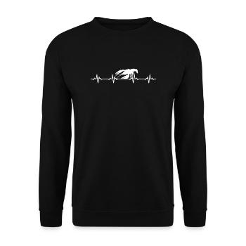 Cancer du fleuve Rythme cardiaque - Sweat-shirt Unisexe - noir - Devant - Alina (178cm) & Michal (187cm)