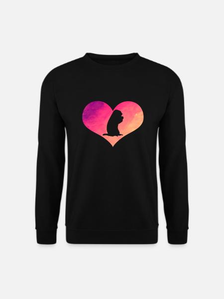 Marmot Heart - Unisex Sweatshirt - black