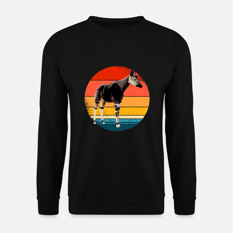 Okapi Geschenk - Unisex Pullover - Schwarz