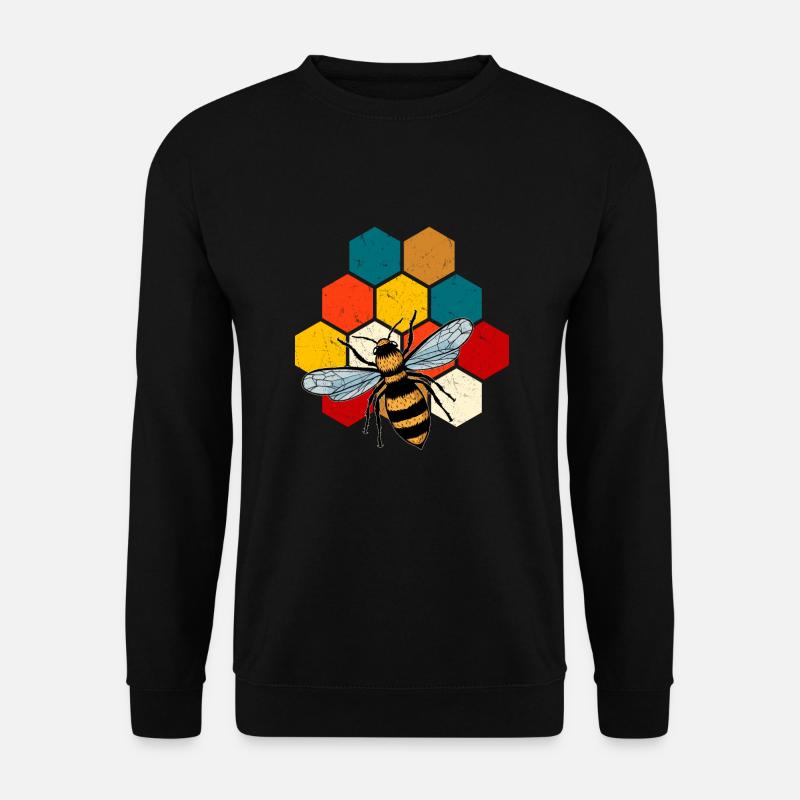 Bienenwabe - Unisex Pullover - Schwarz