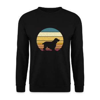Cocker Spaniel - Sweat-shirt Unisexe - noir - Devant - Alina (178cm) & Michal (187cm)