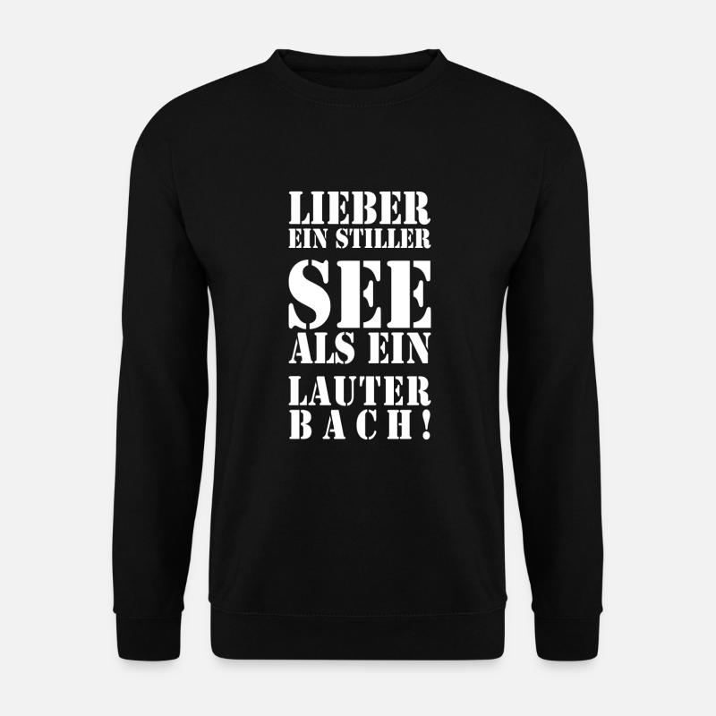 Lauterbach See Spruch Sprüche Humor Geschenkidee - Unisex Pullover - Schwarz
