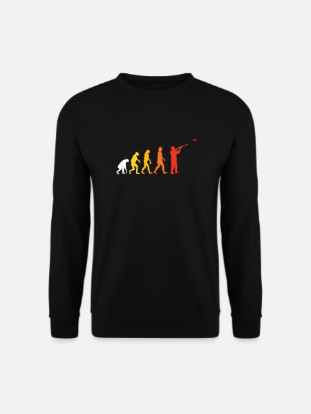 Clay pigeon shooting evolution - Unisex Sweatshirt - black