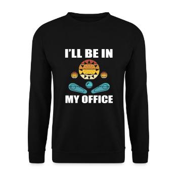 Pinball Player Gift - Unisex Sweatshirt - black - Front - Alina (178cm) & Michal (187cm)