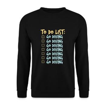 Plongée - Sweat-shirt Unisexe - noir - Devant - Alina (178cm) & Michal (187cm)