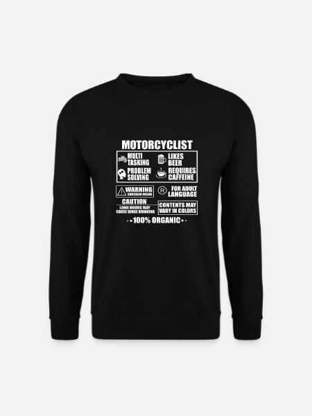 motorcyclist - Unisex Sweatshirt - black