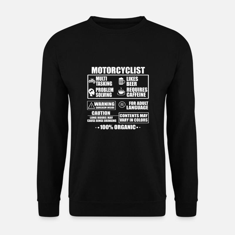 Motorradfahrer - Unisex Pullover - Schwarz