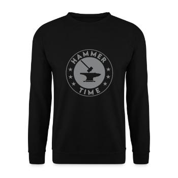 Forger - Sweat-shirt Unisexe - noir - Devant - Alina (178cm) & Michal (187cm)