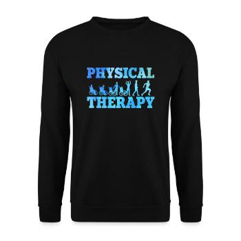 physiotherapy - Unisex Sweatshirt - black - Front - Alina (178cm) & Michal (187cm)
