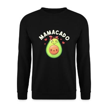 Avocado Mamacado cadeau - Sweat-shirt Unisexe - noir - Devant - Alina (178cm) & Michal (187cm)