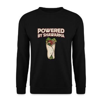 Shawarma - Unisex Sweatshirt - black - Front - Alina (178cm) & Michal (187cm)