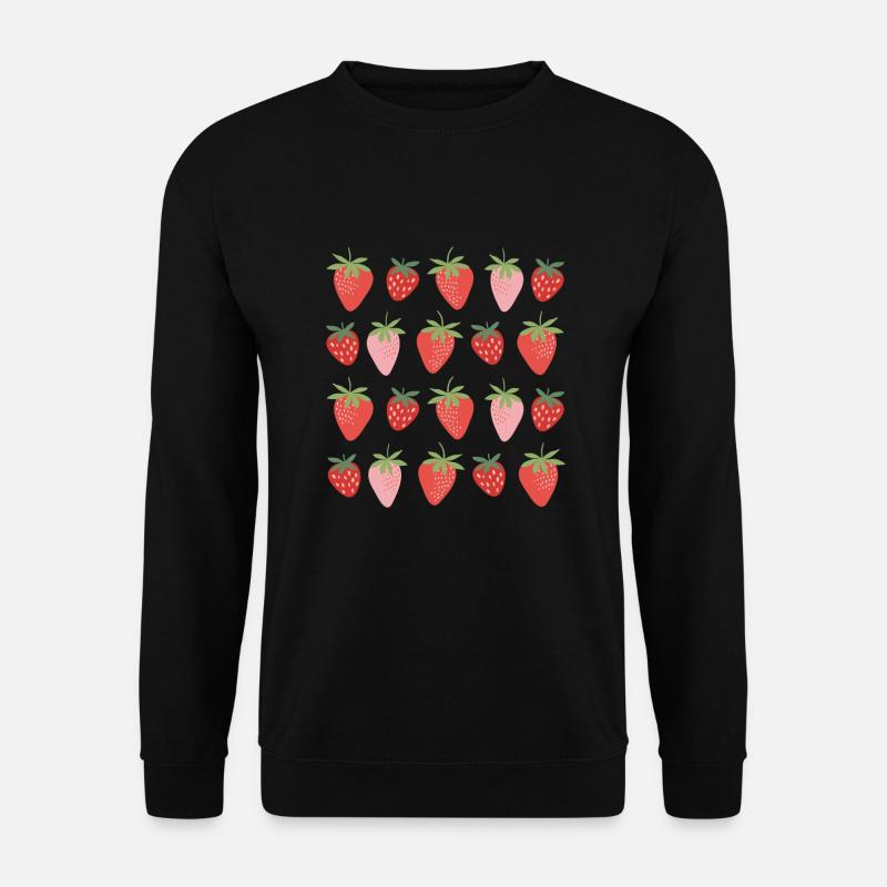 Erdbeeren - Unisex Pullover - Schwarz