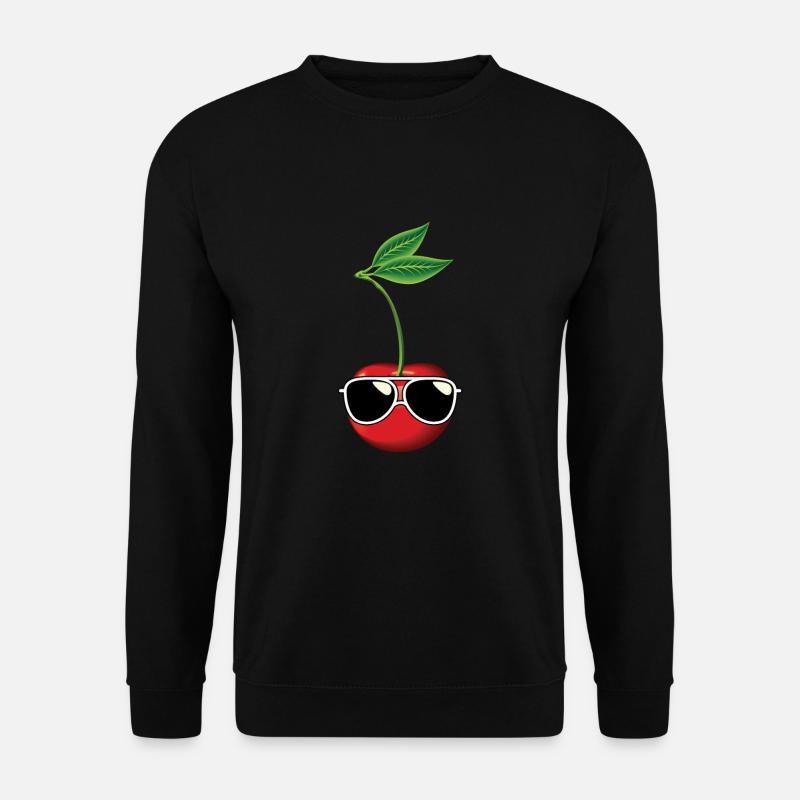 Cherry With Sunglasses Gift - Unisex Sweatshirt - black